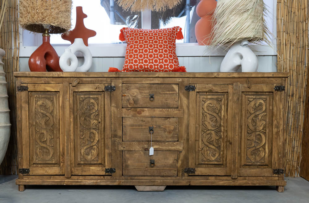 Handgemaakt Houten Dressoir - Bruin